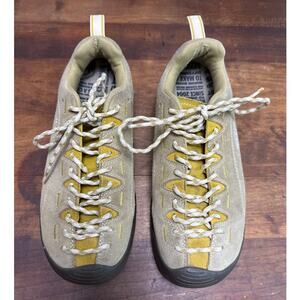 Keen Women's Jasper Mustard Suede Low Top Hiking Outdoor Sneaker Shoe Size 9.5